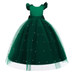 Flower ball gown fancy girls party dresses