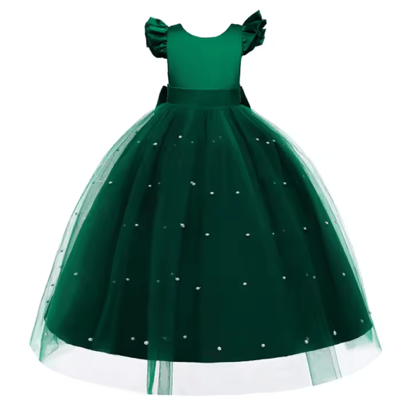 Flower Ball Gown Fancy Girls Party Dresses