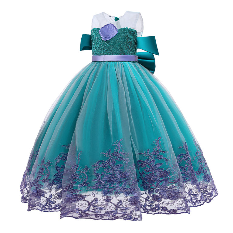 Hugeek fish princess dress baby girls dress