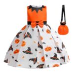 Kids girls halloween dress2