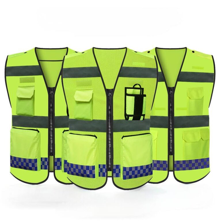 Reflective vest with reflective stripe